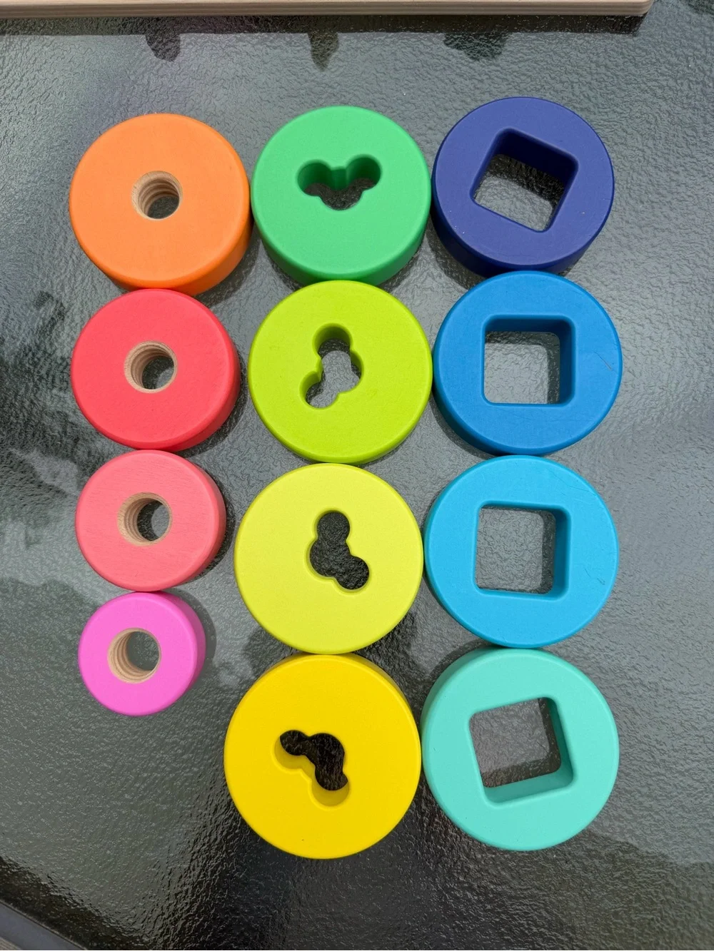Lovevery Wooden Stacking Peg Toy - Complete Set